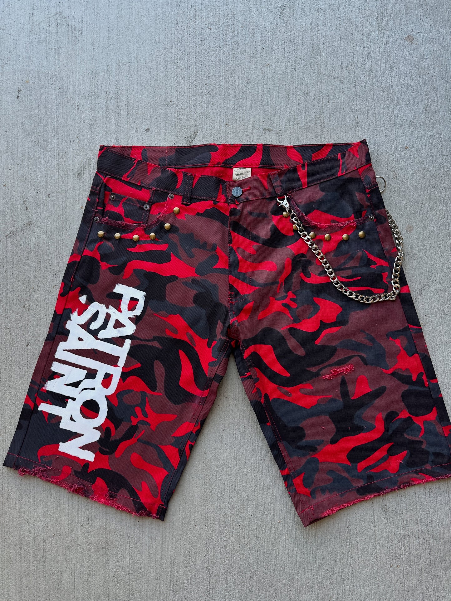 Red Camo Jorts