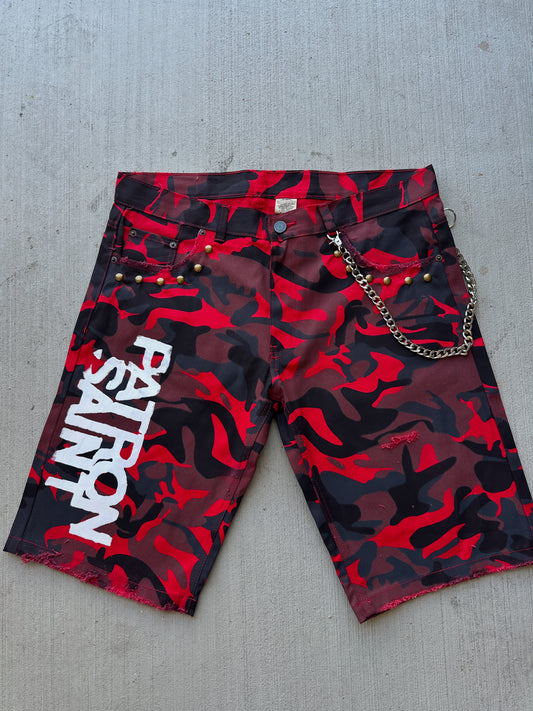 Red Camo Jorts